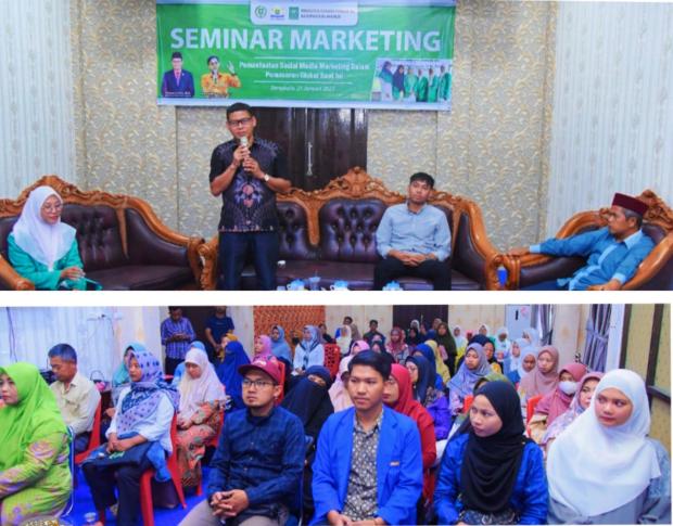Digelar di Rumah Dinasnya, Wakil Ketua DPRD Bengkalis Sofyan Gandeng Fatayat NU Taja Seminar Marketing