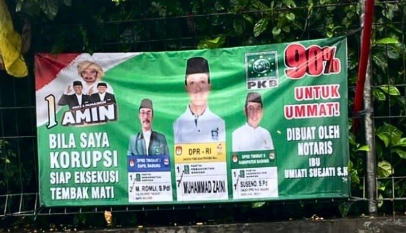 Caleg DPR Ini Pasang Baliho ”Siap Ditembak Mati jika Korupsi” dan Janji Sumbangkan 90 Persen Gaji & Tunjangannya untuk Umat