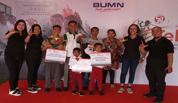 Kawan SLI Dompet Dhuafa Dampingi Guru dan Dua Siswa SDN 12 Sokop Kepulauan Meranti Hadiri HUT Telkom di Jakarta