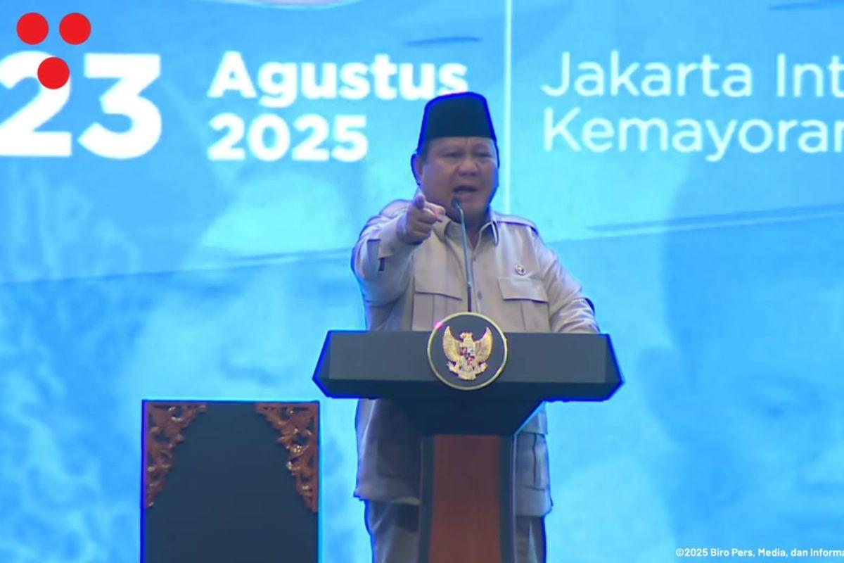 <b>Presiden: Ada yang Bilang, Ah Prabowo Cuma Bisa Pidato...</b>