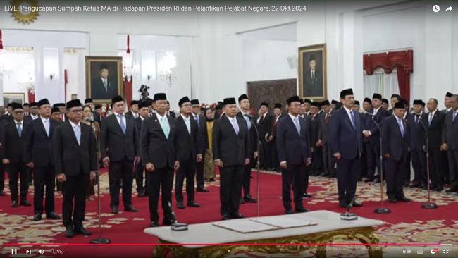 <b>Prabowo Subianto Lantik Sejumlah Tokoh sebagai Penasihat dan Utusan Khusus Presiden</b>