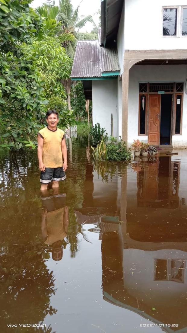 Pendangkalan Sungai dan Curah Hujan Tinggi Picu Banjir di Desa Suhada Inhil