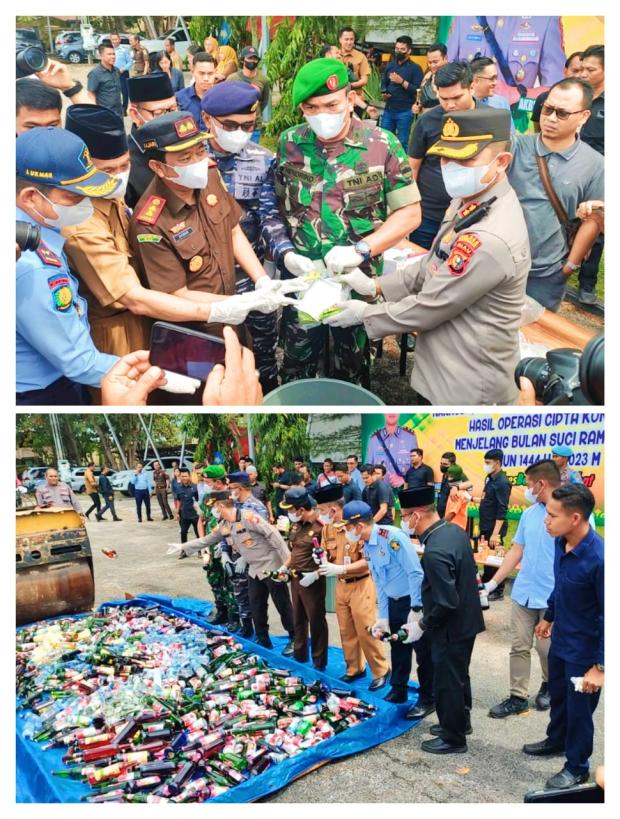 Memasuki Ramadan 1444 H/2023 M, Polres Bengkalis Musnahkan BB Narkoba