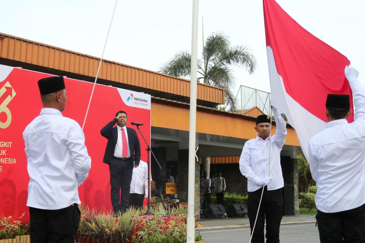 Upacara Harkitnas di Blok Rokan, Manajemen PHR Tegaskan Semangat Tingkatkan Produksi untuk Ketahanan Energi Nasional