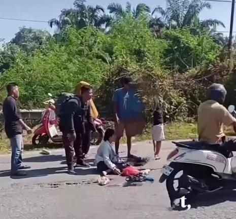 <b>Warga Airtiris Kampar Dijambret hingga Tewas Terjatuh dari Motor, Gelang Emas Dirampas Paksa</b>