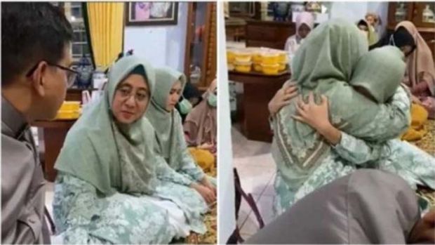 Heboh, Istri Pertama Antar Suaminya yang Seorang Dirut Bank Menikah Lagi dan Cium Calon Madunya