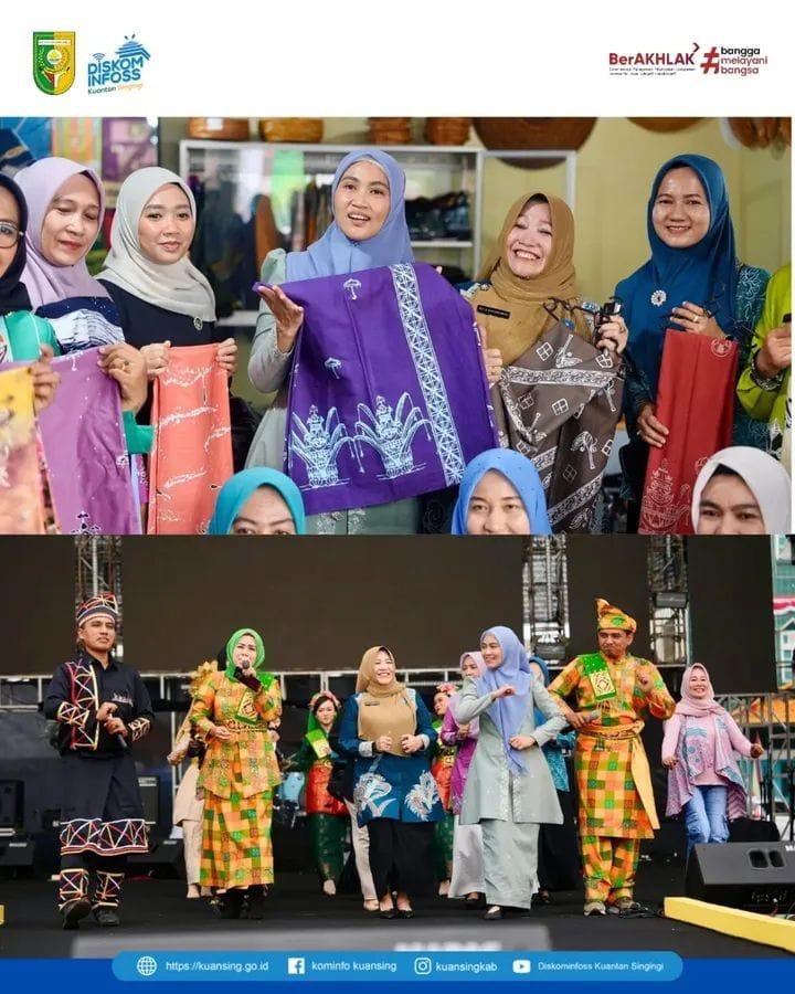 <b>Ketua TP PKK Riau Apresiasi dan Dukung Kerajinan Lokal dan UMKM di Kuantan Singingi</b>