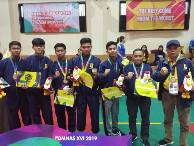 Kalah di Semifinal Pomnas 2019, Tim Sepak Takraw Unilak Sumbang Perunggu untuk Riau