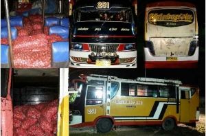 Bawa 3 Ton Bawang Merah Selundupan, Bus Batang Pane Nopol BB 7086 JA Ditangkap di Pinggiran Kota Dumai