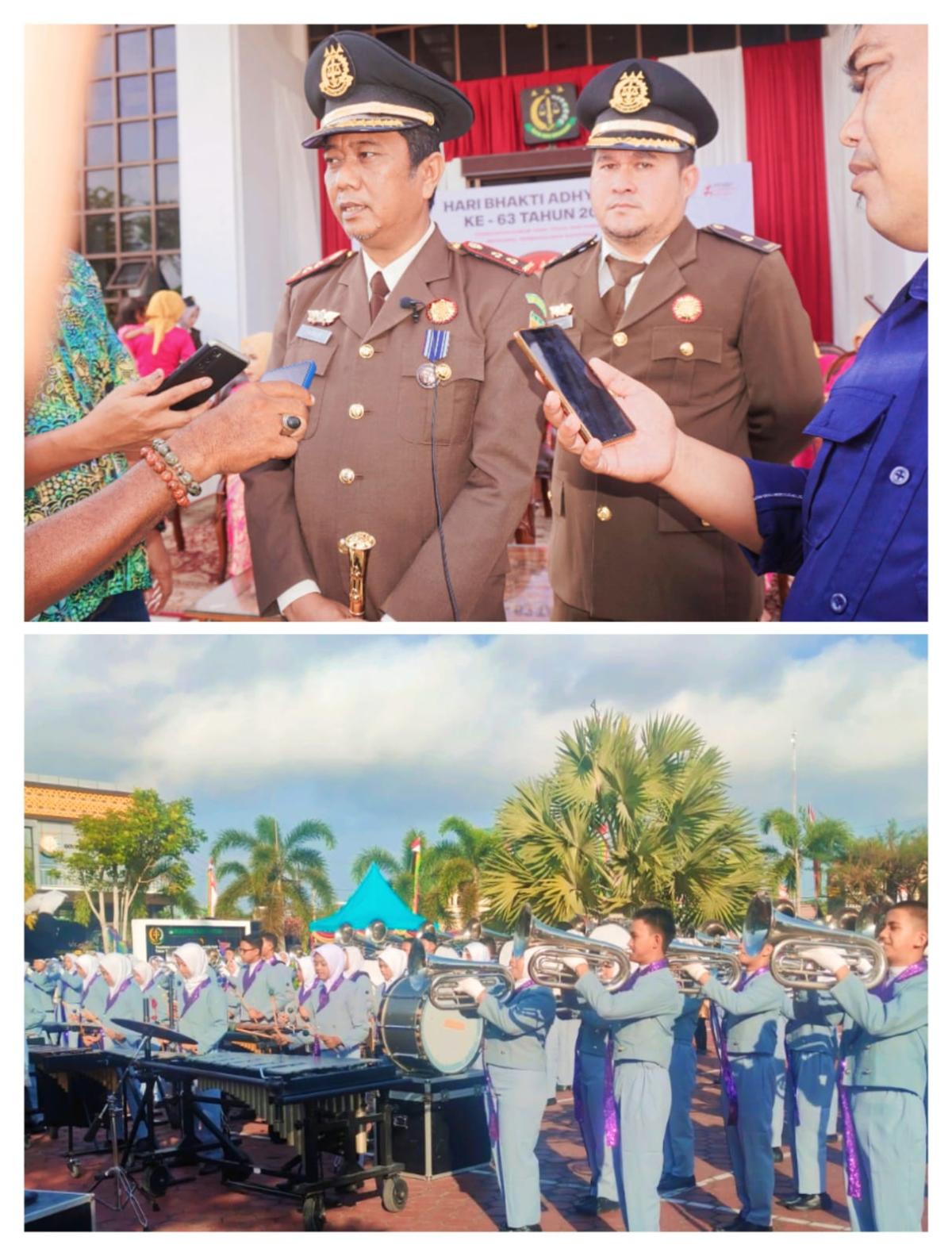 Pelaksanaan Upacara Hari Bhakti Adhyaksa ke-63 di Bengkalis Penuh Khidmat