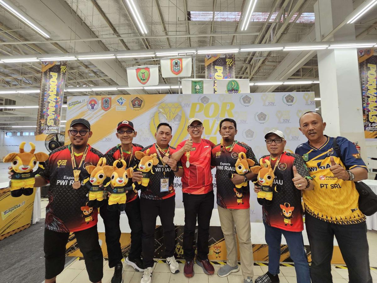 <b>Porwanas XIV di Banjarmasin Kalsel, PWI Riau Sudah Kantongi 11 Medali</b>