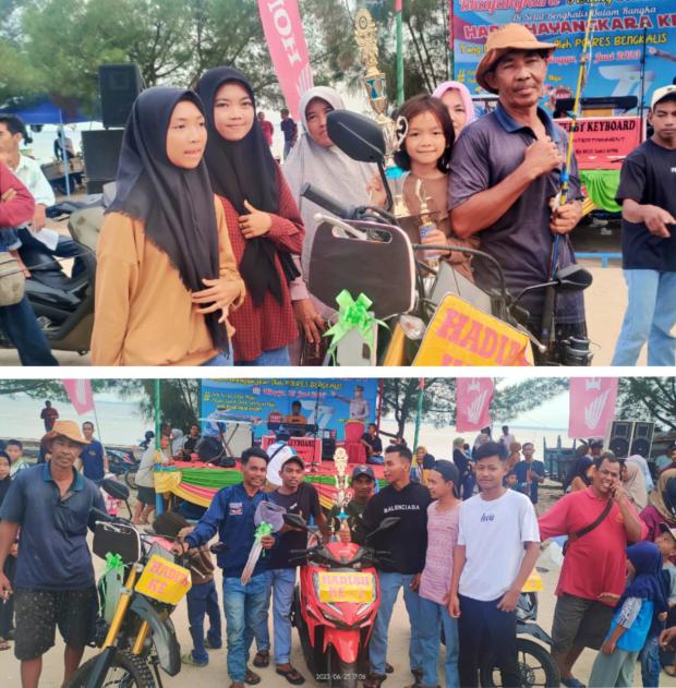 Malam Mimpi Pompong Tenggelam, Petang Amir Warga Pangkalanbatang Bengkalis Dapatkan Sepeda Motor CRF