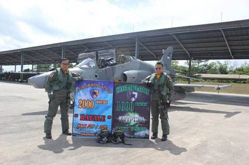 Wow! Mayor Pnb Putut Hanggiro, Pilot Pesawat Tempur Lanud Roesmin Nurjadin Pekanbaru Raih 2.000 Jam Terbang