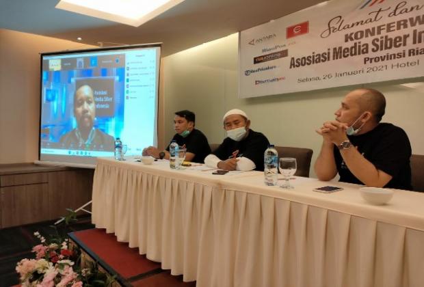 Buka Konferwil II AMSI Riau secara Virtual, Ketum Wenseslaus Ingatkan Anggota Rangkul Komunitas Siber