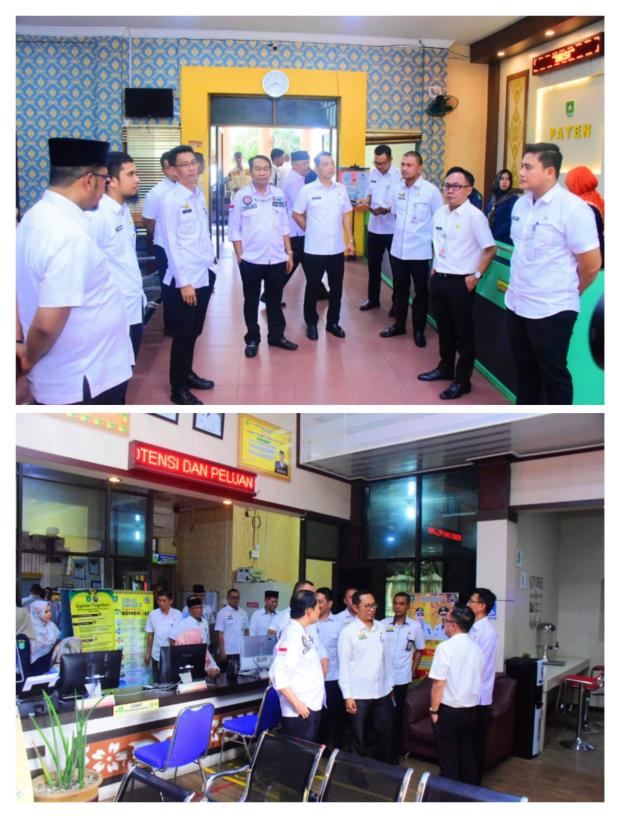 Hari Pertama Masuk Kerja, Plt Sekda Bengkalis Sidak ke Beberapa OPD
