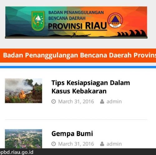 Oalah, Kepala BPBD Riau Tak Tahu Website Instansi yang Dipimpinnya ”Mati Suri” Sejak 2 Bulan Lalu