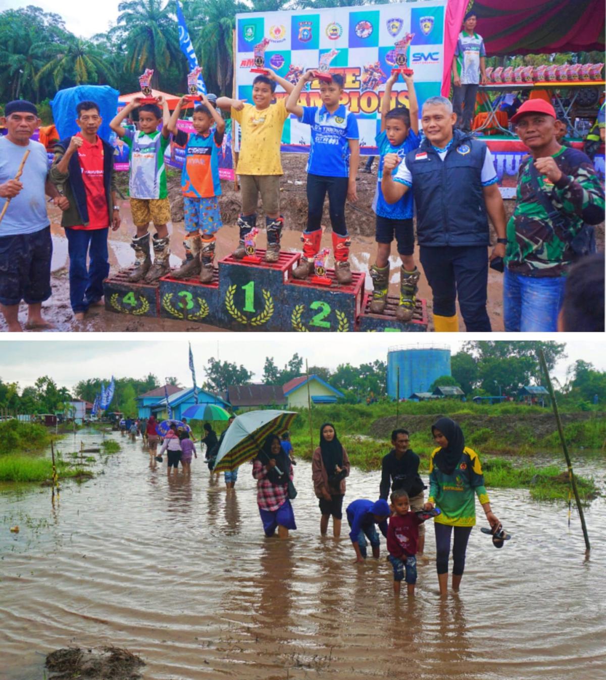 Sirkuit di Wonosari Timur Berlumpur karena Baru Diguyur Hujan, Cocok buat Grasstrack dan Motocross!