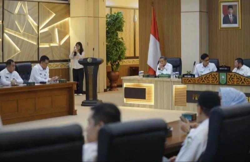 <b>Watannas RI Adakan Pertemuan dengan Pemprov Riau Membahas Pengelolaan Sampah Hingga Mencapai Target <i>Zero Waste</i> dan <i>Zero Emmission</i> Tahun 2050</b>