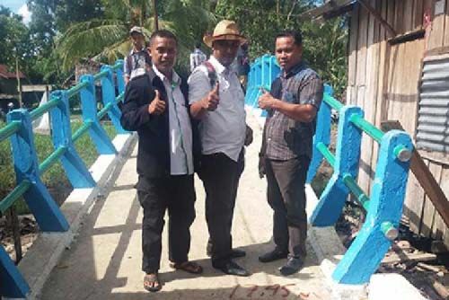 Setelah 18 Tahun, Akhirnya Masyarakat Desa Simpangjaya Inhil Miliki Jembatan Beton Penghubung ke Tiga Kecamatan