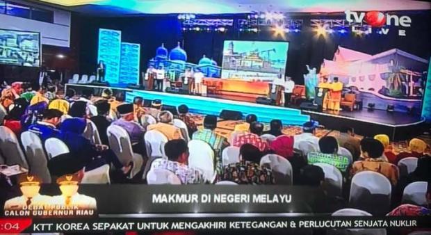 KPU Riau Gelontorkan Rp1,2 Miliar untuk Siaran Langsung Debat Kandidat Pilgubri 2018