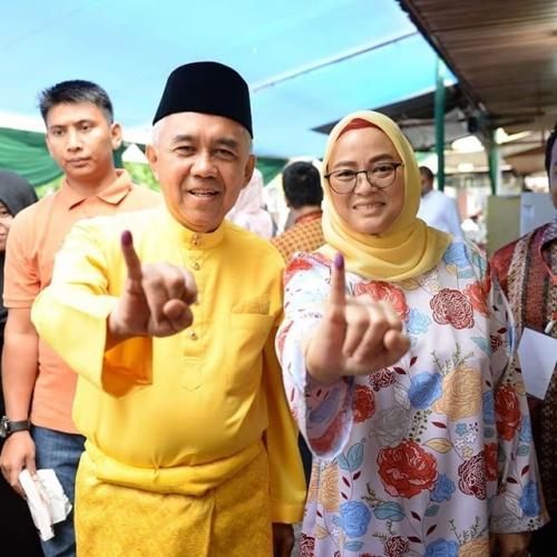 Pilgub Riau 2018, Syamsuar Keok di TPS 2 Kampung Sialangbaru Siak