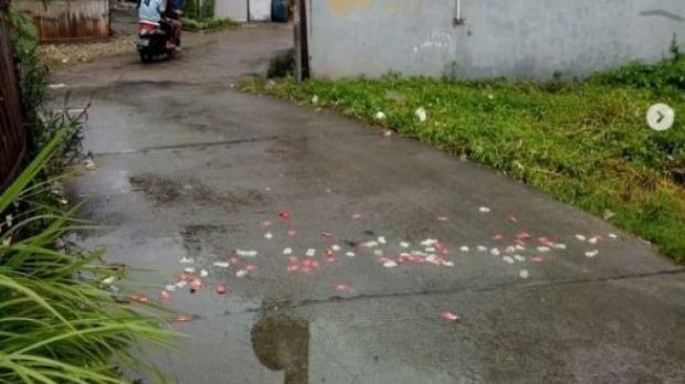 Kondom Berserakan di Jalan setelah Hujan Lebat