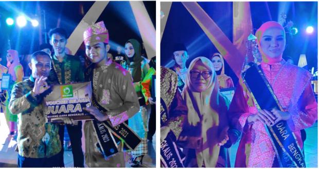 Anggi Kifta dan Fazara Ingwar Terpilih sebagai Bujang dan Dara Kabupaten Bengkalis Tahun 2023