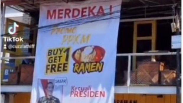 Pemilik Kedai ”Ranjang 69” Diperiksa Polisi karena Balihonya Dinilai Berkonotasi Negatif terhadap Presiden