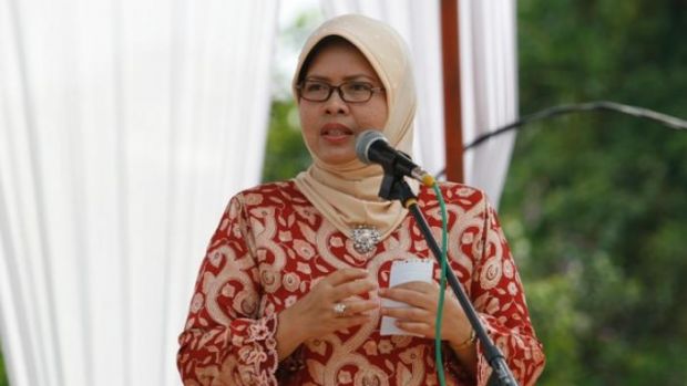 Septina Primawati RZ Sambangi Syahrul Yasin Limpo di Makassar