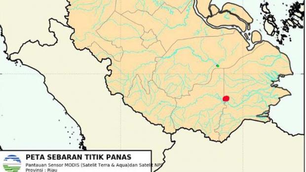 76 Titik Panas Terpantau di Sumatera, Riau Paling Banyak Menyumbang