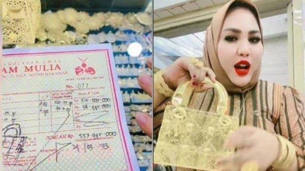 Bukan Istri Pejabat Negara, Ibu di Makassar Pamer Tas Emas Seharga Rp553 Juta