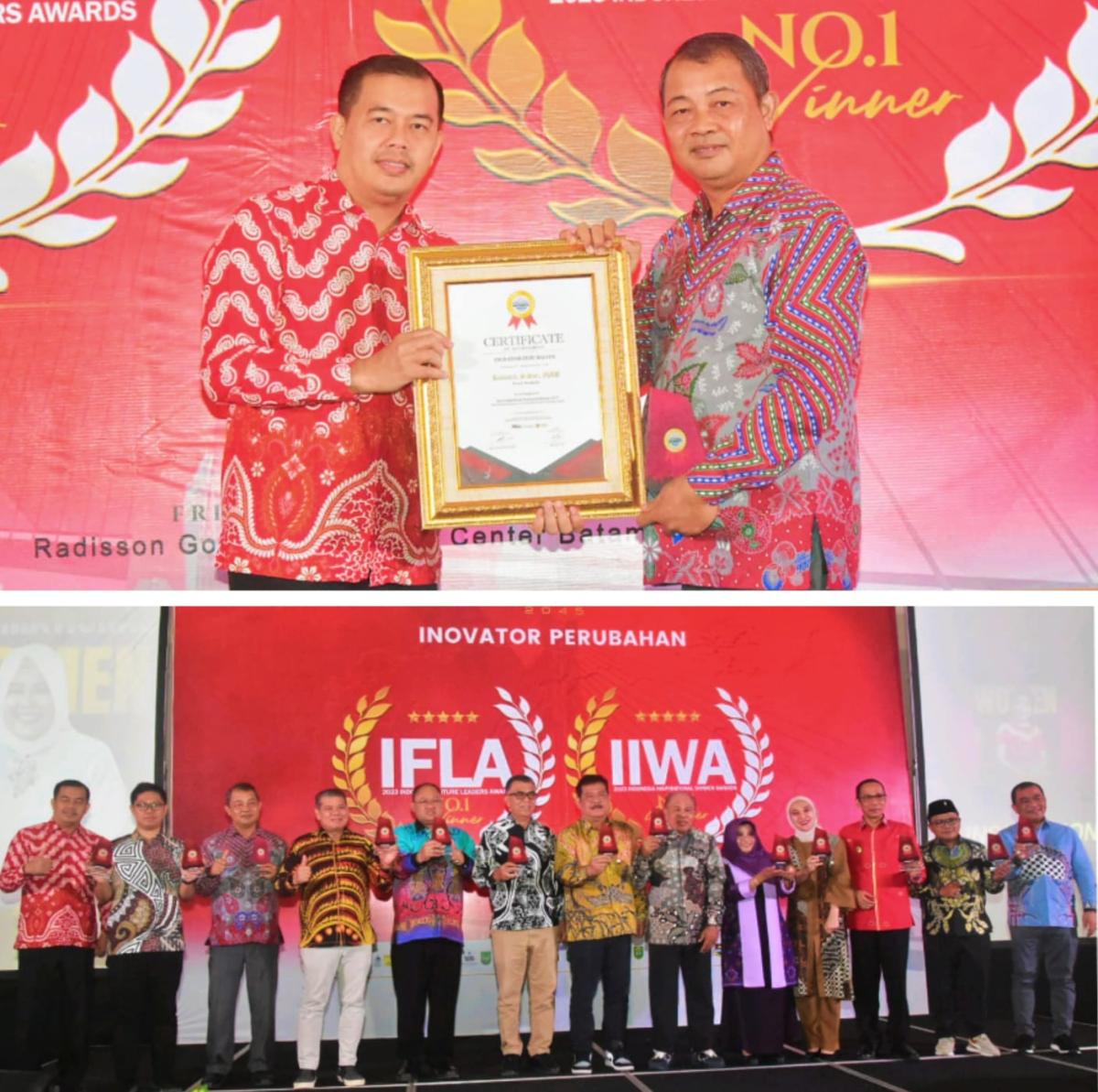 Bupati Bengkalis Terima Penghargaan IIWA 2023