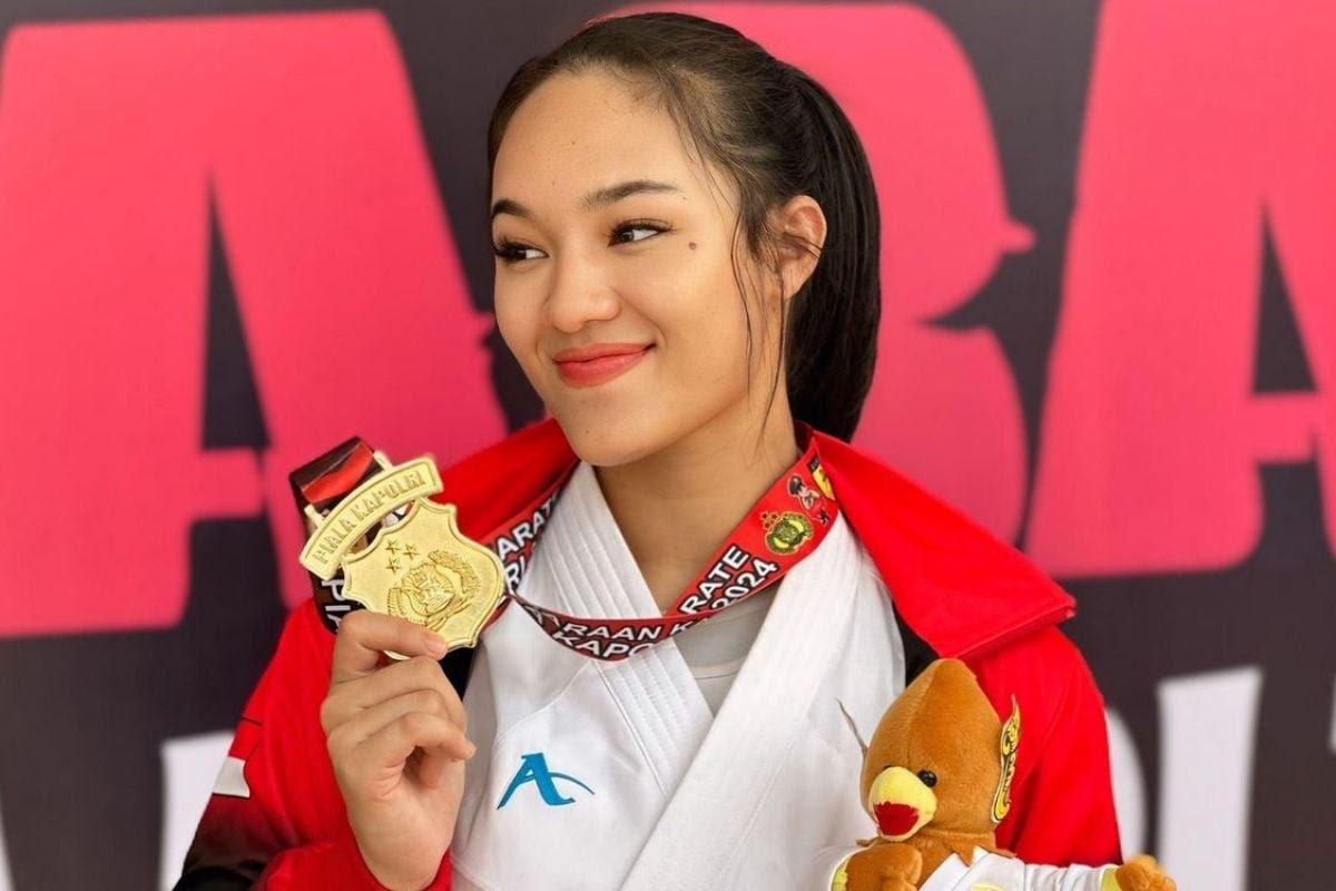 <b>Polwan Cantik dari Ditlantas Polda Riau Raih Medali Emas Kejuaraan Karate Kapolri <i>Cup</i> 2024, Begini Tanggapan Kapolda Riau</b>