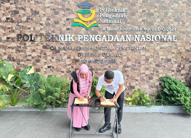 Dukung Peningkatan Kapasitas SDM di Bidang Pengadaan, Polteknas Teken PKS dengan UKBPJ Langkat