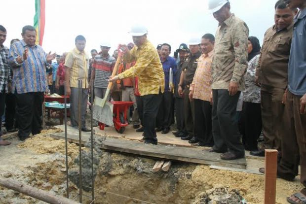 Bangun Pasar Bunut, Kabupaten Siak Disuntik Rp1,8 Miliar dari APBN