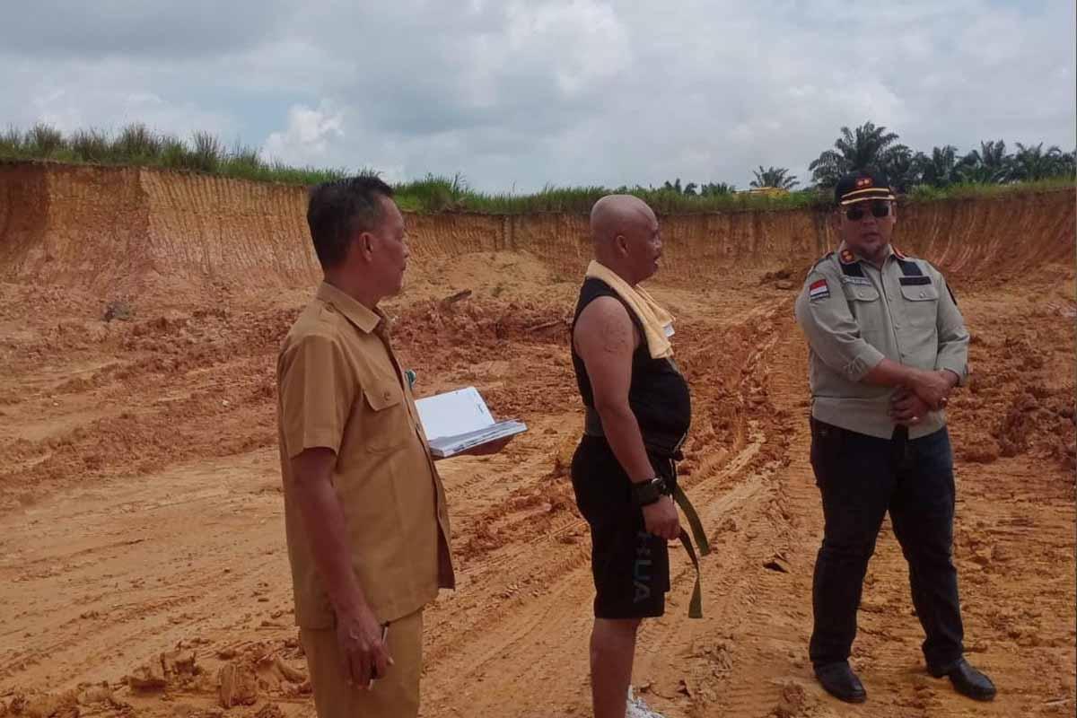 Diduga Izin belum Lengkap, Dinas ESDM Riau Hentikan Aktivitas Galian C di Km 55 Pangkalankerinci Pelalawan