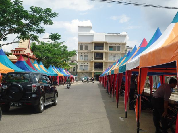 Pasar Wadai Tembilahan Dipusatkan di Jalan Gajah Mada dan Bebas Biaya Parkir