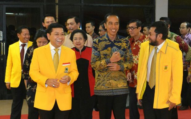 Setya Novanto Perintahkan Kader Golkar di Riau Dukung Penuh Jokowi di Pilpres 2019