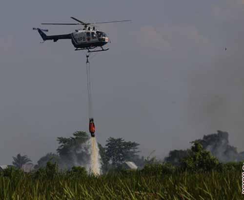 Sudah 21,67 Juta Ton Air Disiram dari Udara Atasi Kebakaran Hutan dan Lahan di Riau